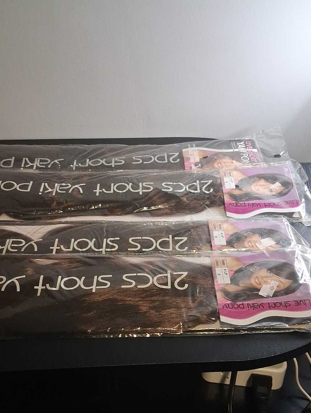 Magic Synthetic Hair Extensions - Dark Brown 4 Packs Included